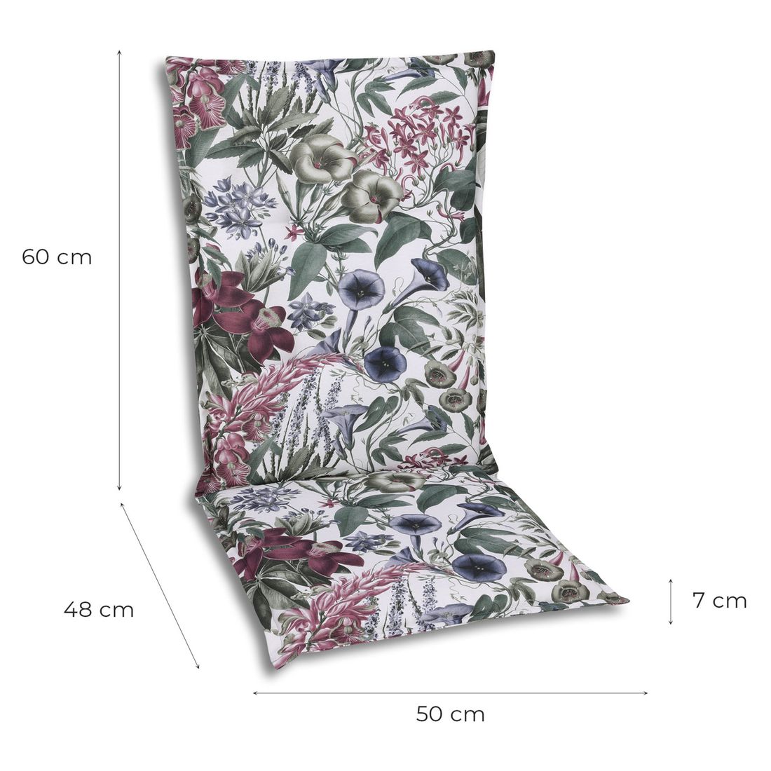 GO-DE Gartenstuhlauflage Mittellehner 50x108cm Mischgewebe