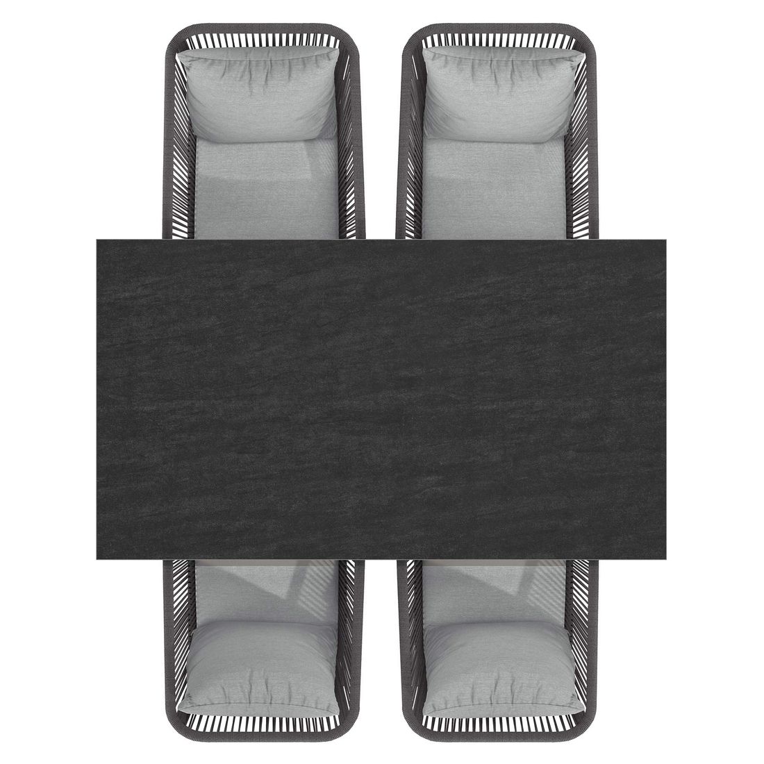 OUTLIV. Alex Gartenmöbel-Set M (4 Plätze) Tisch 160x90cm