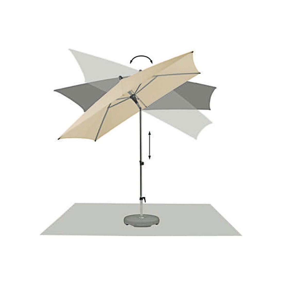 Glatz Alu Smart Mittelstockschirm Ø200cm