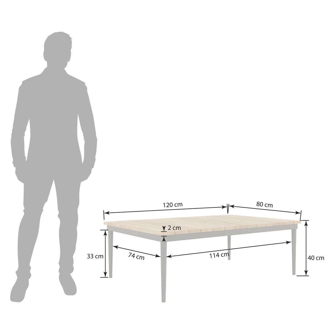 Tierra Outdoor Natal Loungeset inkl. OUTLIV. Loungetisch Aluminium/Rope/Olefin