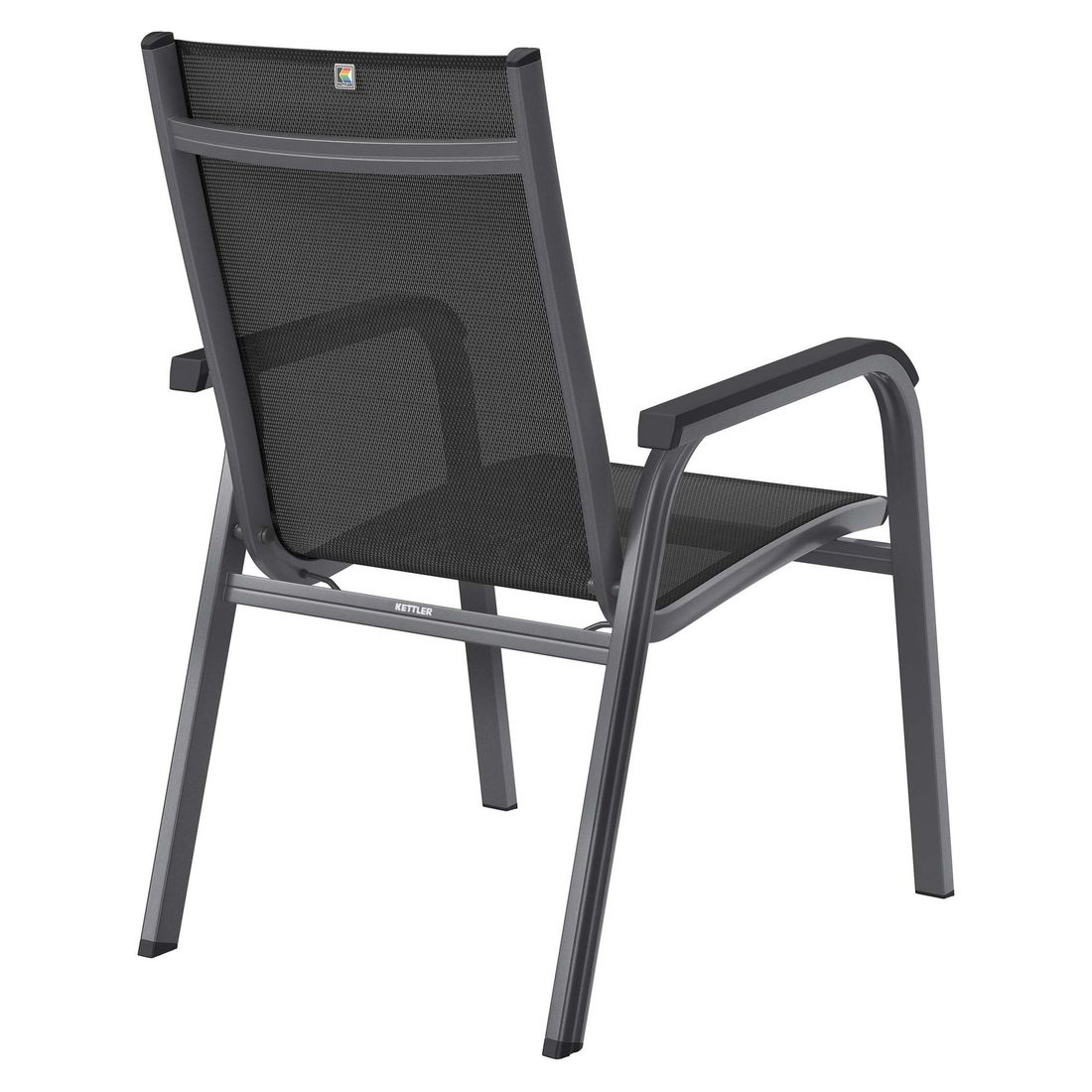 Kettler Basic Plus Stapelsessel Aluminium/Outdoorgewebe