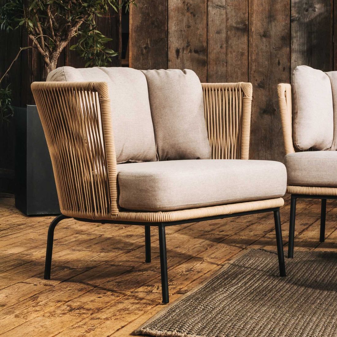 Cosmic Collection Touch Lougesessel Stahl/Rope/Spun Polyester
