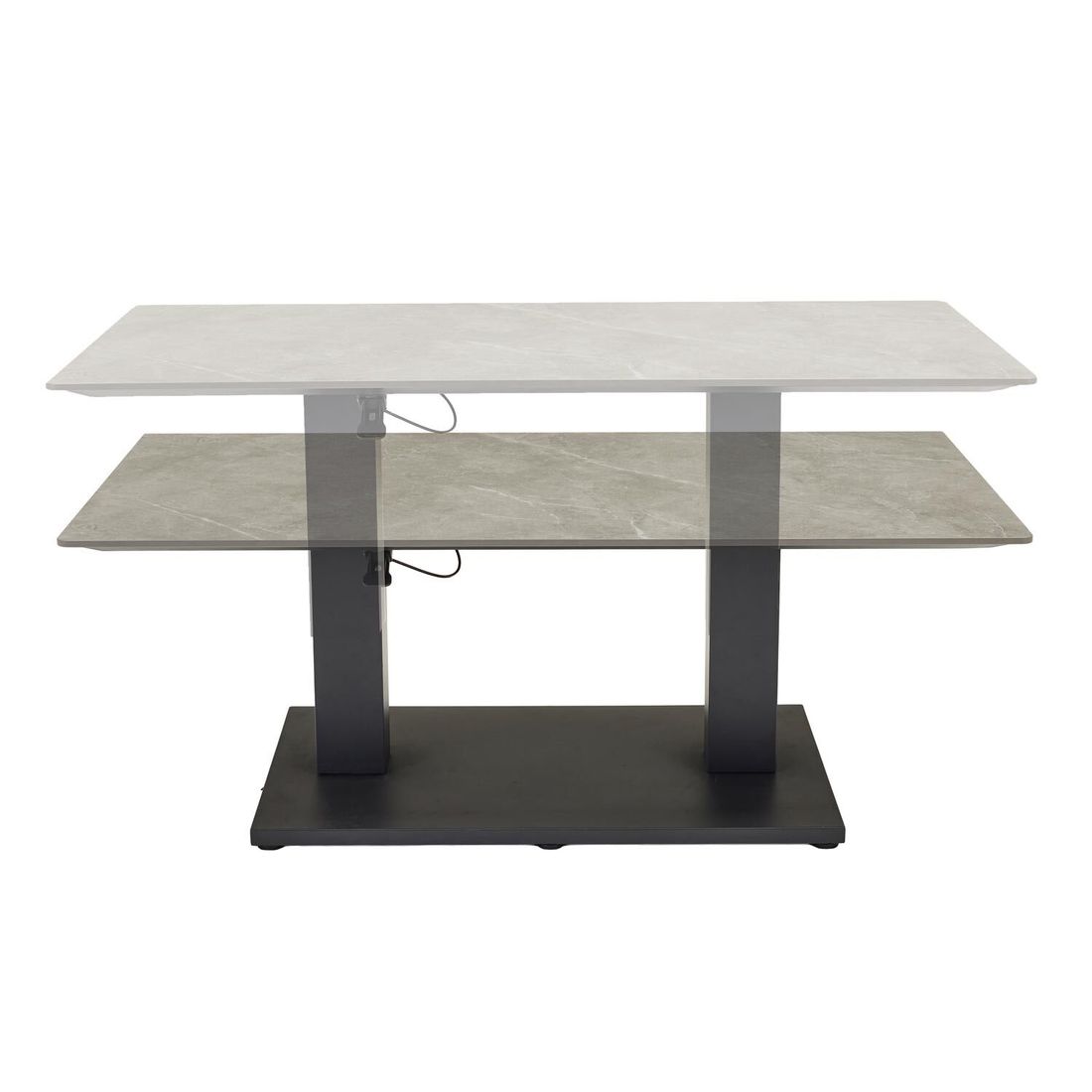 LC Garden Como Lifttisch 140x80cm Aluminium/Sinterstone