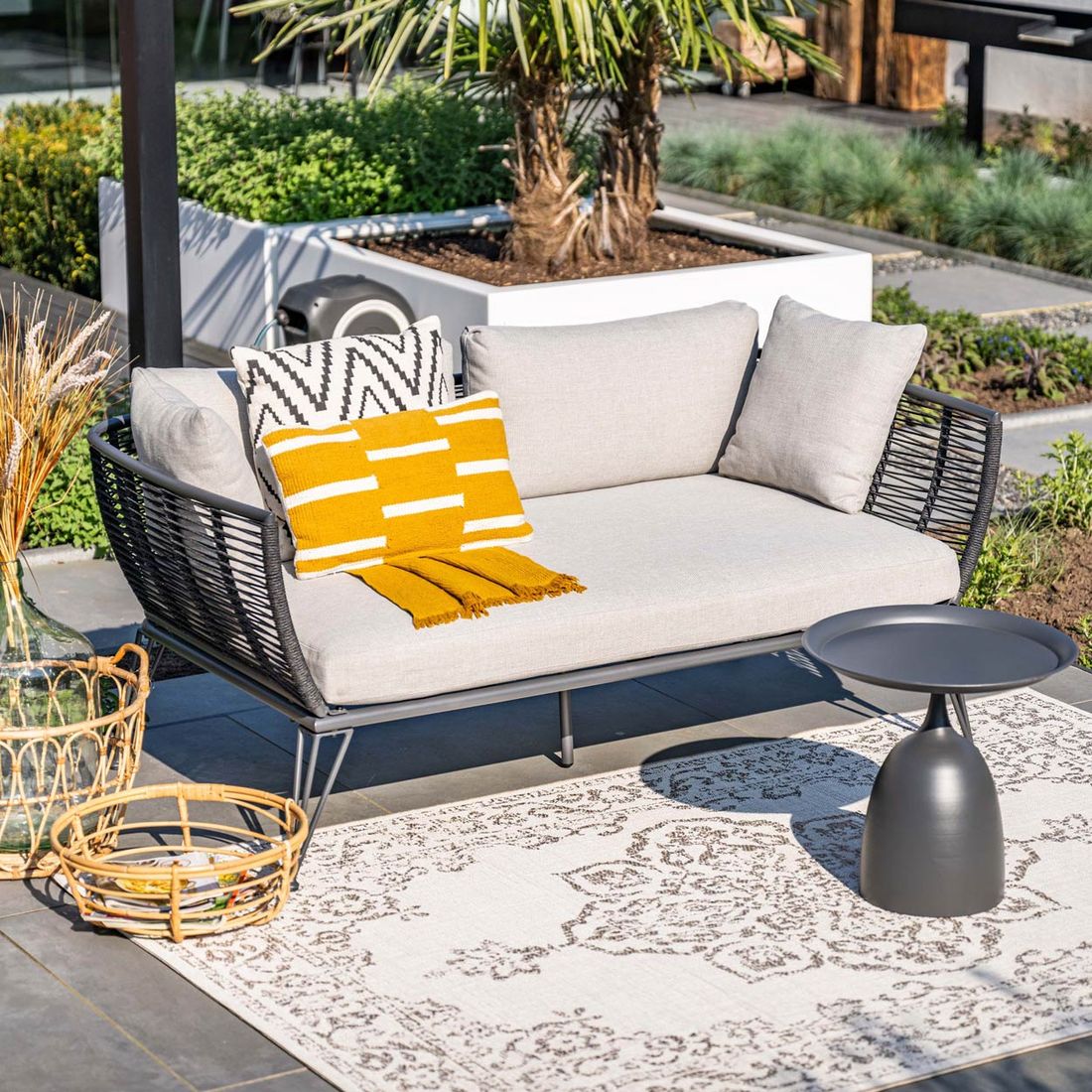 Garden Impressions Melissa Gartenloungesofa Aluminium/Rope/Polyester