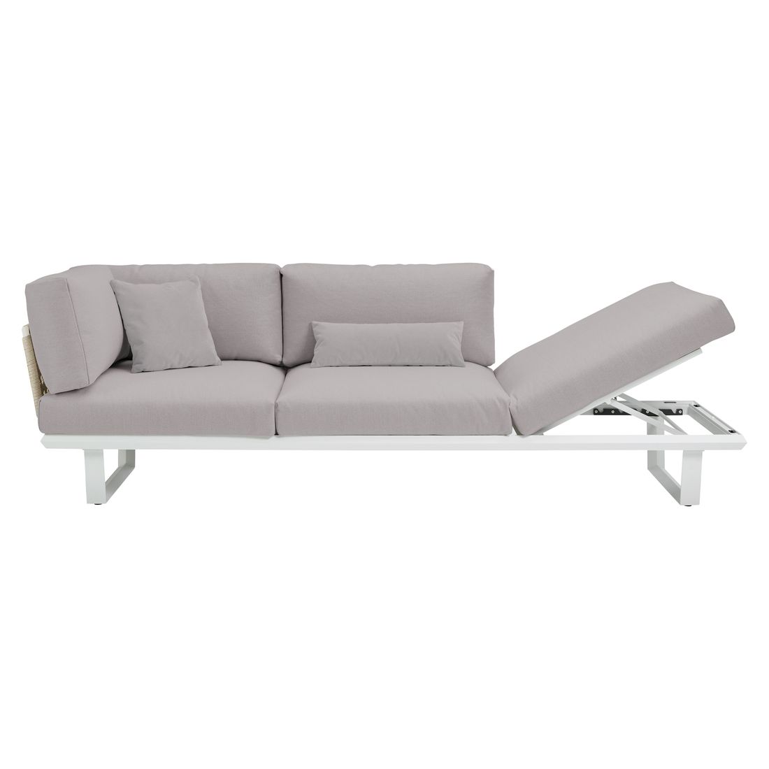 Solpuri Boom Gartenloungesofa verstellbar Aluminium/Bombay