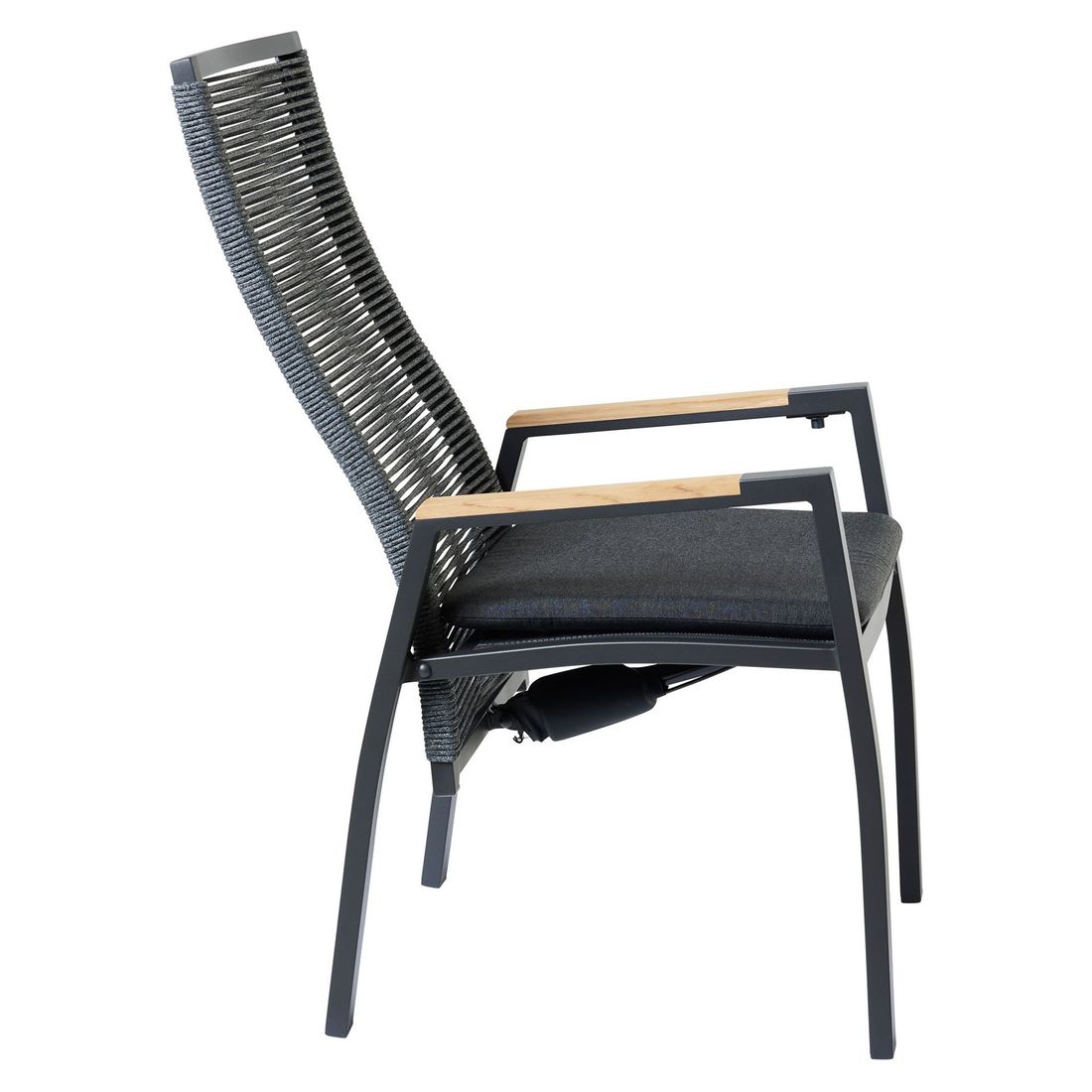 Interliving 7011 Gartensessel verstellbar Aluminium mit Sitzkissen