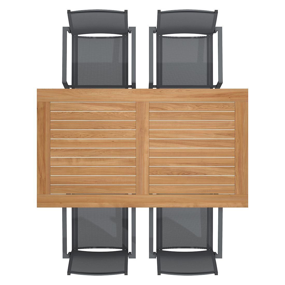 OUTLIV. Kobe Gartenmöbel-Set M (4 Plätze) Tisch 160x90cm