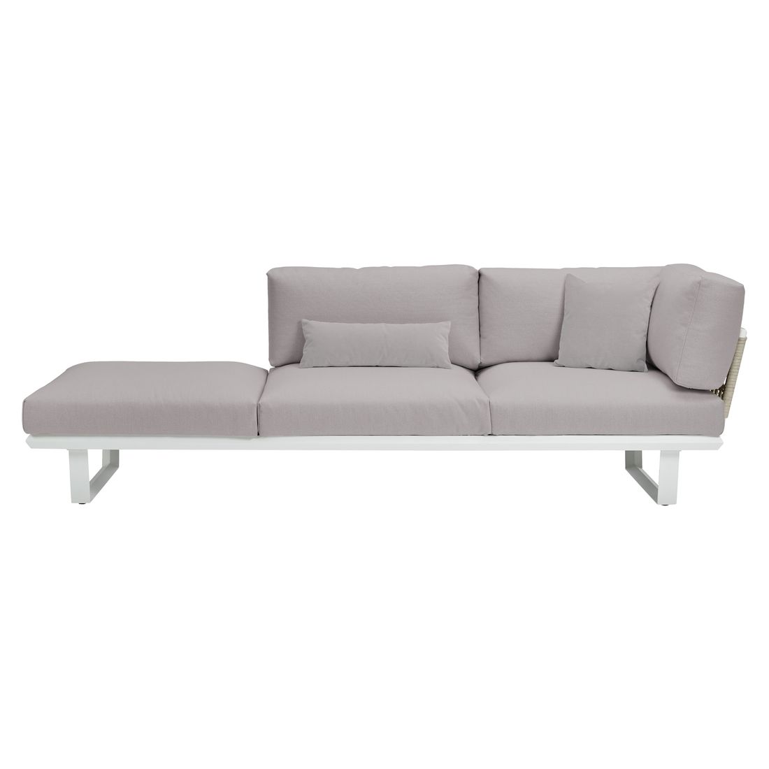 Solpuri Boom Gartenloungesofa verstellbar Aluminium/Bombay