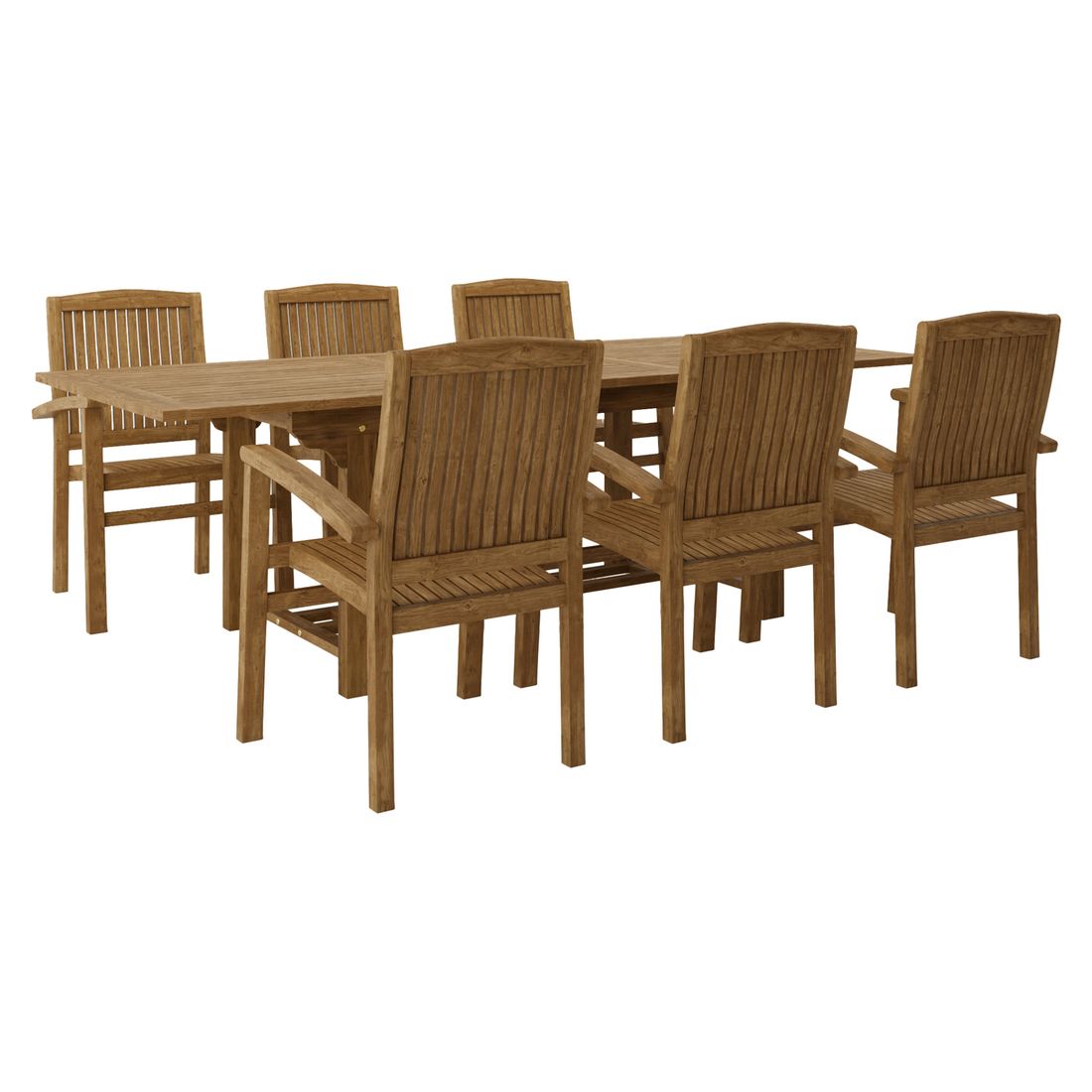 OUTLIV. Ontario Gartenmöbel-Set L (6 Plätze) Tisch 180/240x100cm