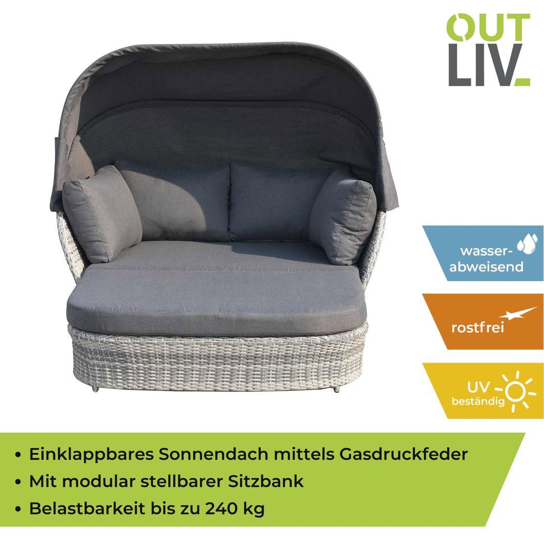 OUTLIV. Spain Sonneninsel  Geflecht/Olefin