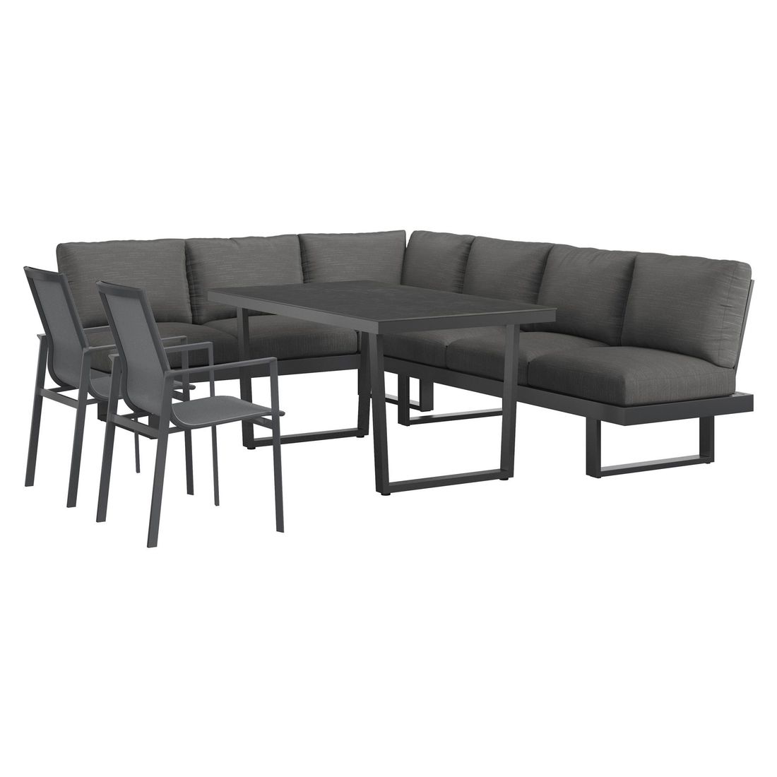 OUTLIV. Atlanta Dininglounge verstellbar Aluminium/Olefin