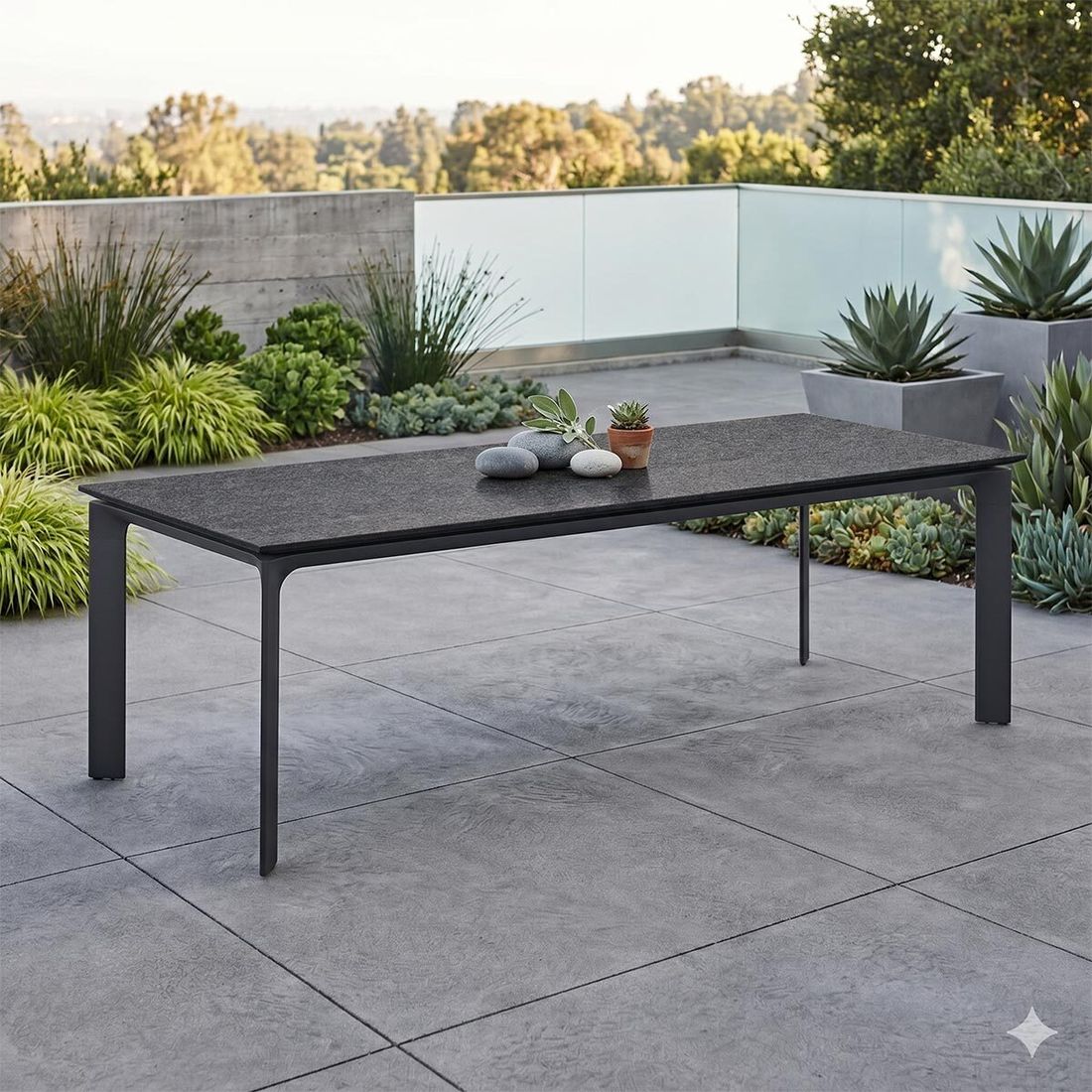 Kettler Diamond Gartentisch 220x95cm Aluminium/HPL
