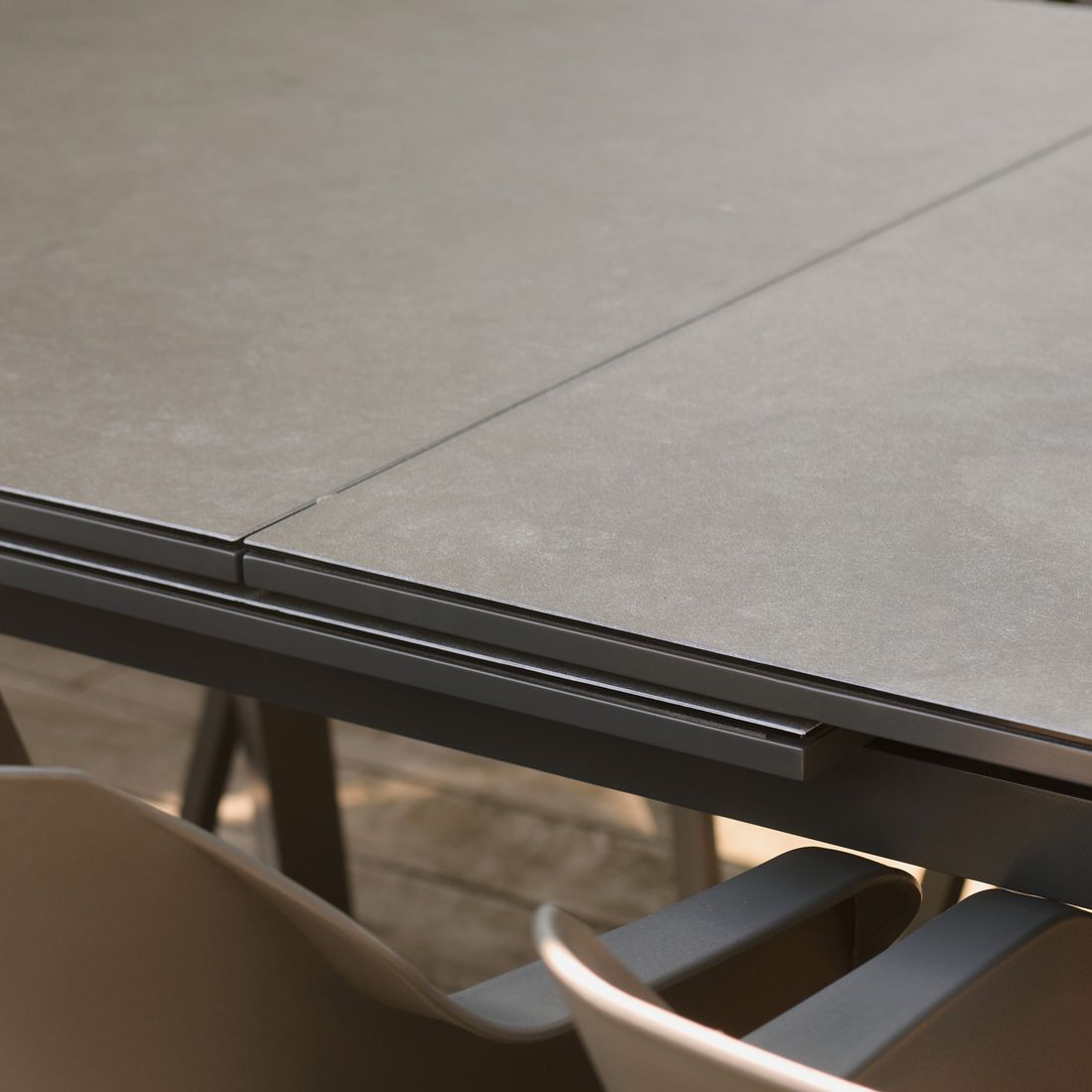 Hartman Trinity Ausziehtisch 200/260x100cm Aluminium/Glaskeramik