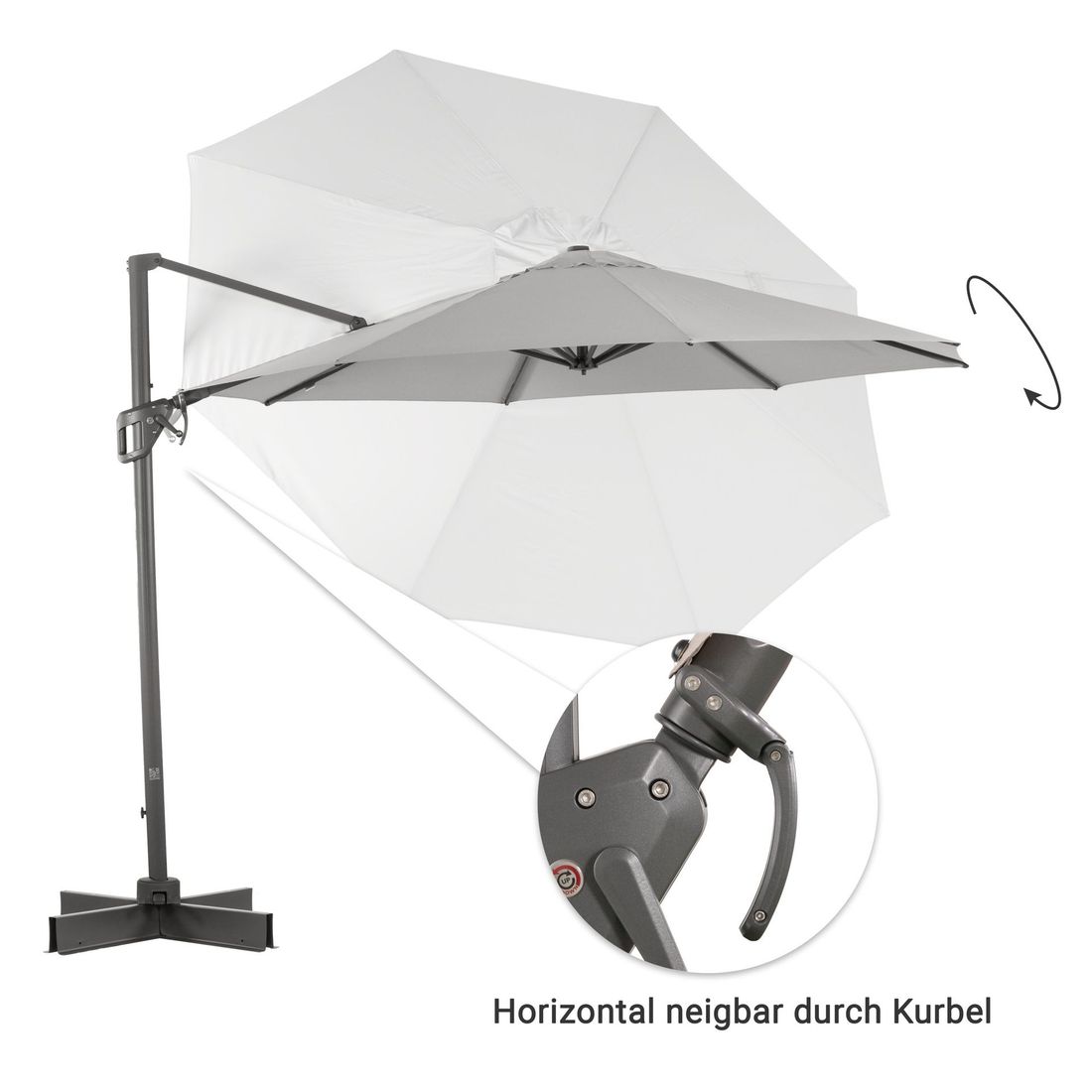 OUTLIV. Ravenna Ampelschirm Ø350cm