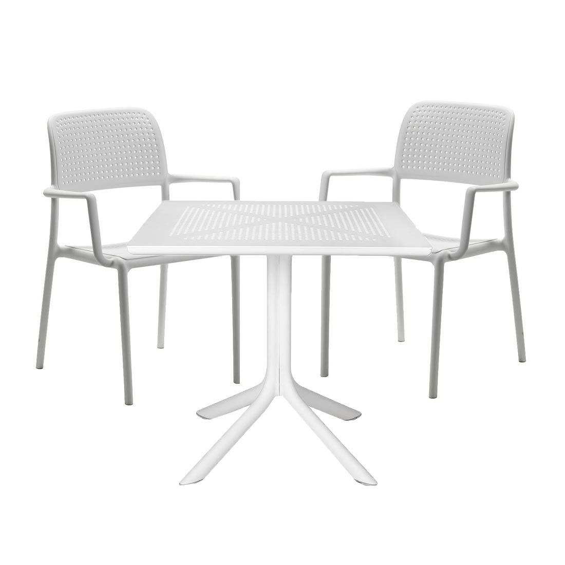 Nardi Bora Gartenmöbel-Set S (2 Plätze) Tisch 80x80cm
