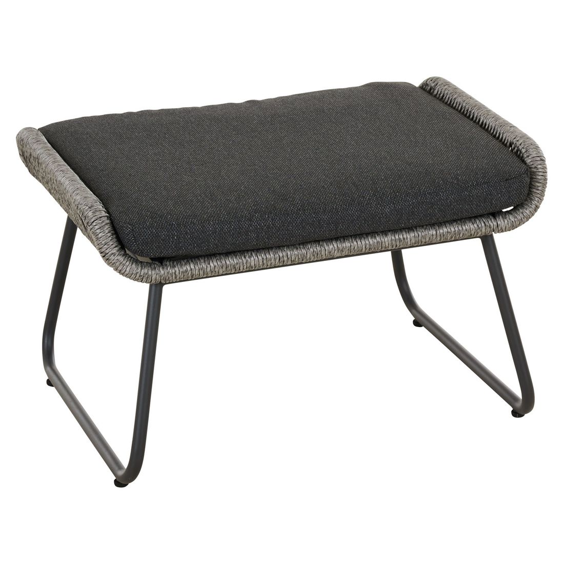 Siena Garden Kansas Loungesessel inkl. Hocker Aluminium/Geflecht