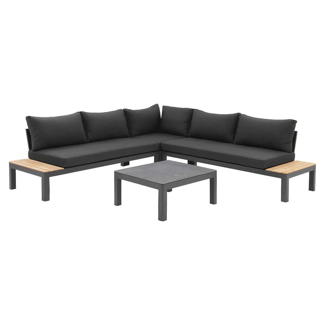 OUTLIV. Ben Ecklounge inkl. Loungetisch Aluminium/Sunbrella