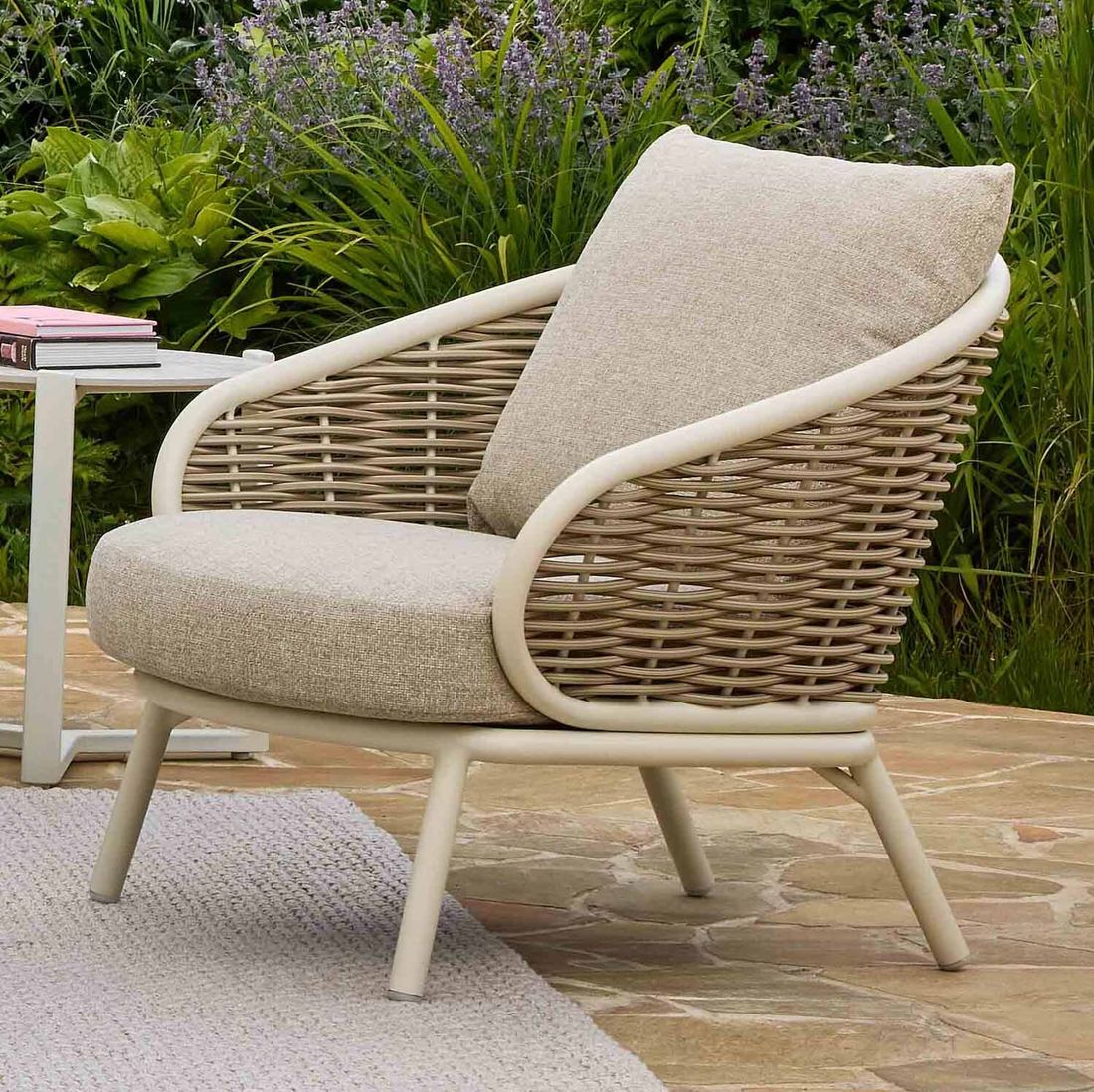 Apple Bee Pine Key Loungeset inkl. Loungetische Aluminium/Polyrattan/Bee Wett