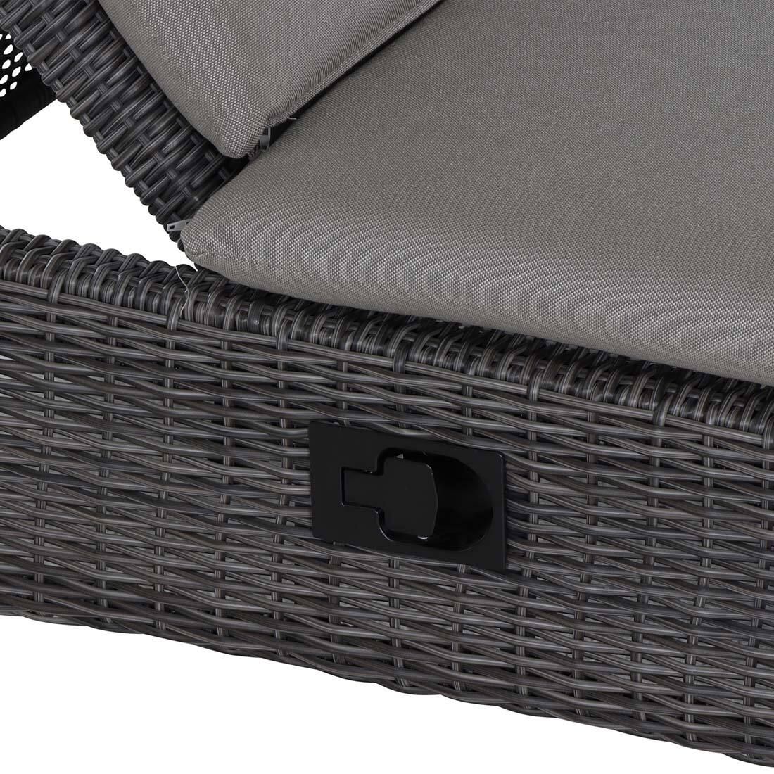 Siena Garden Corido Daybed verstellbar Gardino-Geflecht/Polypropylen