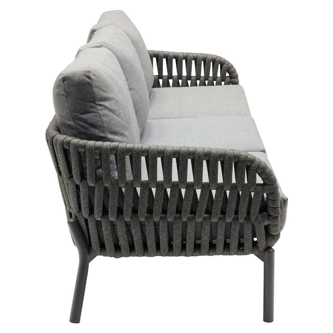LC Garden Terano Low Dining Dininglounge inkl. Lifttisch 180x90cm Aluminium/Rope/Olefin
