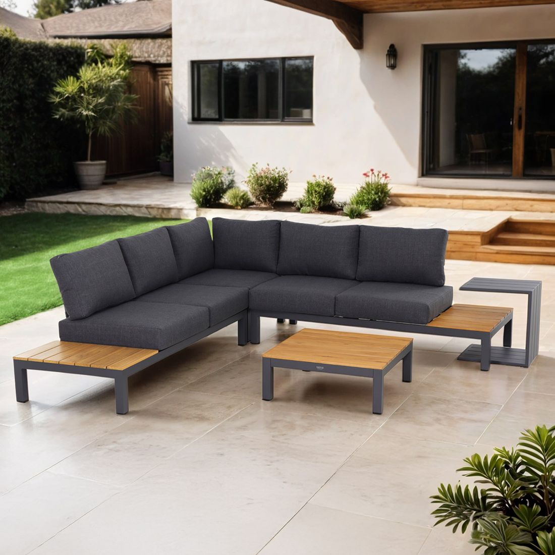 Siena Garden Brighton Ecklounge Aluminium/Kunstfaser