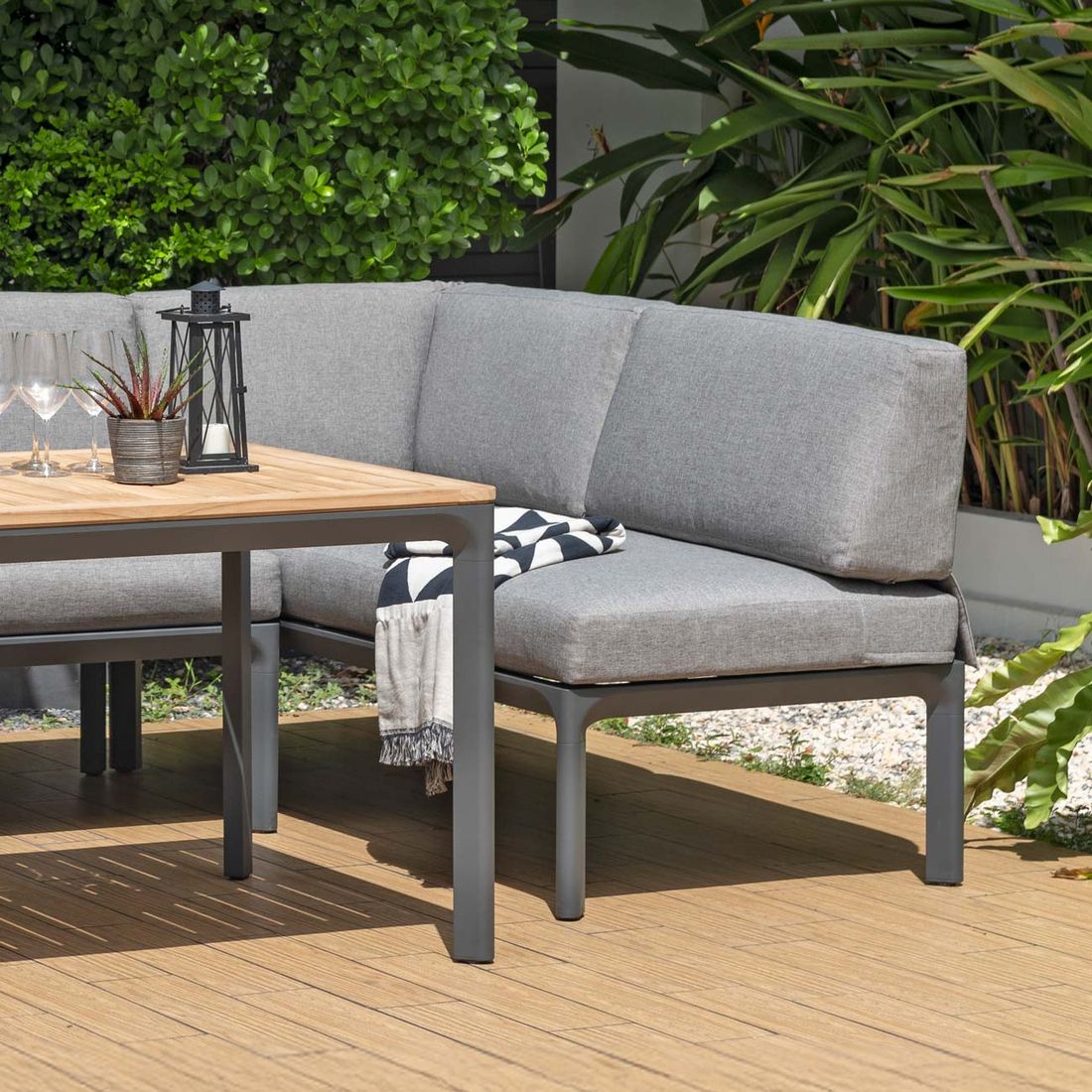 LifestyleGarden Dalgas Diningsofa Aluminium/Olefin