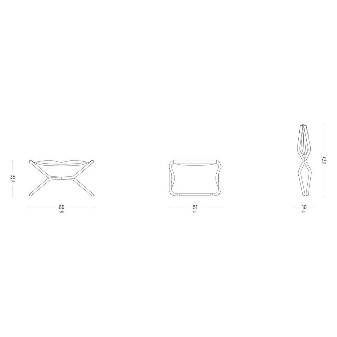 Lafuma Next Gartenhocker Stahl/BeComfort