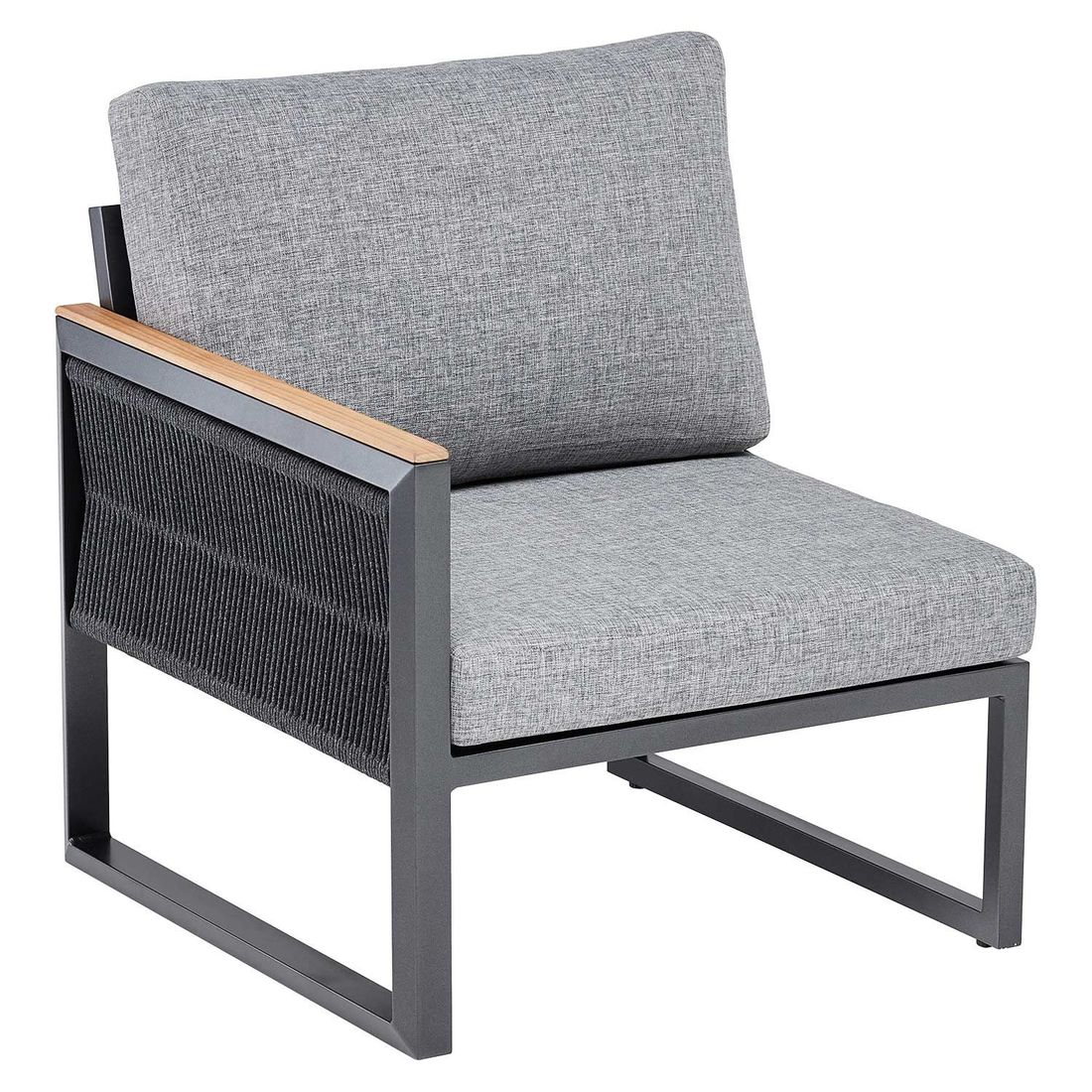Kettler Ocean Skid Dininglounge Tisch 160x95cm Aluminium/Sunbrella