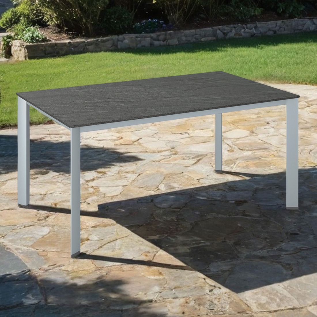 Kettler Edge Gartentisch 160x95cm Aluminium/Kettalux