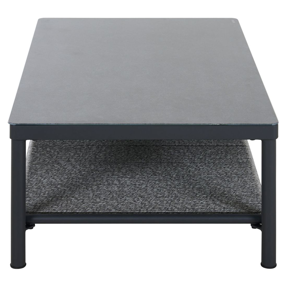 Siena Garden Kansas Loungetisch 110x70cm Aluminium/Glas