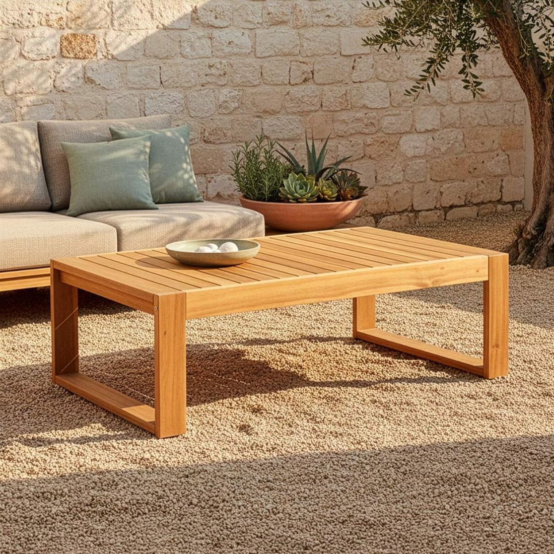 OUTLIV. Santa Cruz Loungetisch 100x60cm Akazie