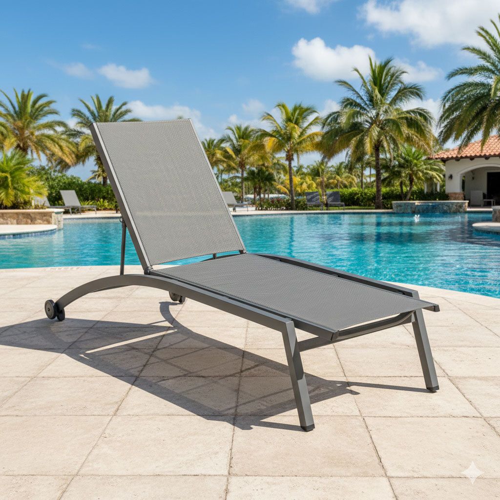 Kettler Forma II Gartenliege verstellbar Aluminium/Outdoorgewebe