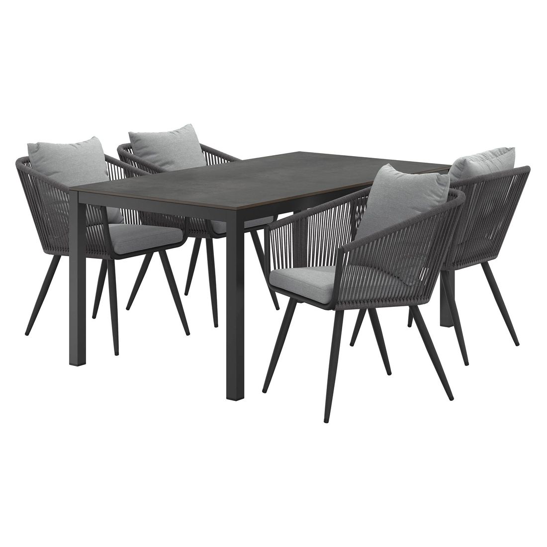 OUTLIV. Alex Gartenmöbel-Set M (4 Plätze) Tisch 160x90cm