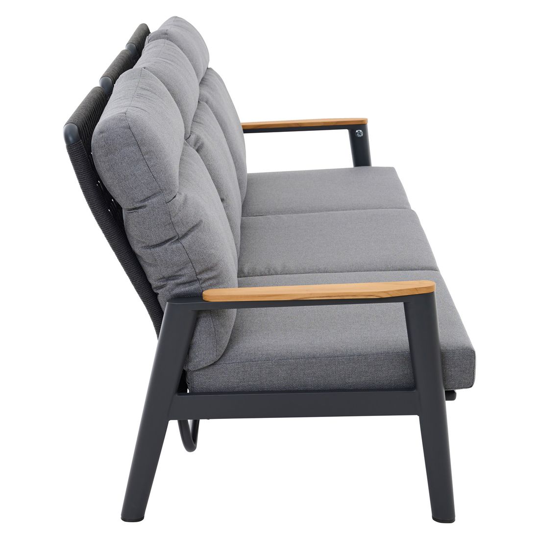 Siena Garden Cortina Gartenloungesofa verstellbar Aluminium/Rope/Kunstfaser