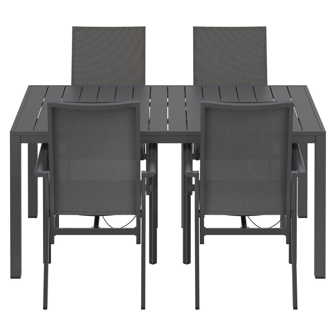 OUTLIV. Lucca Gartenmöbel-Set M (4 Plätze) Tisch 155x90cm