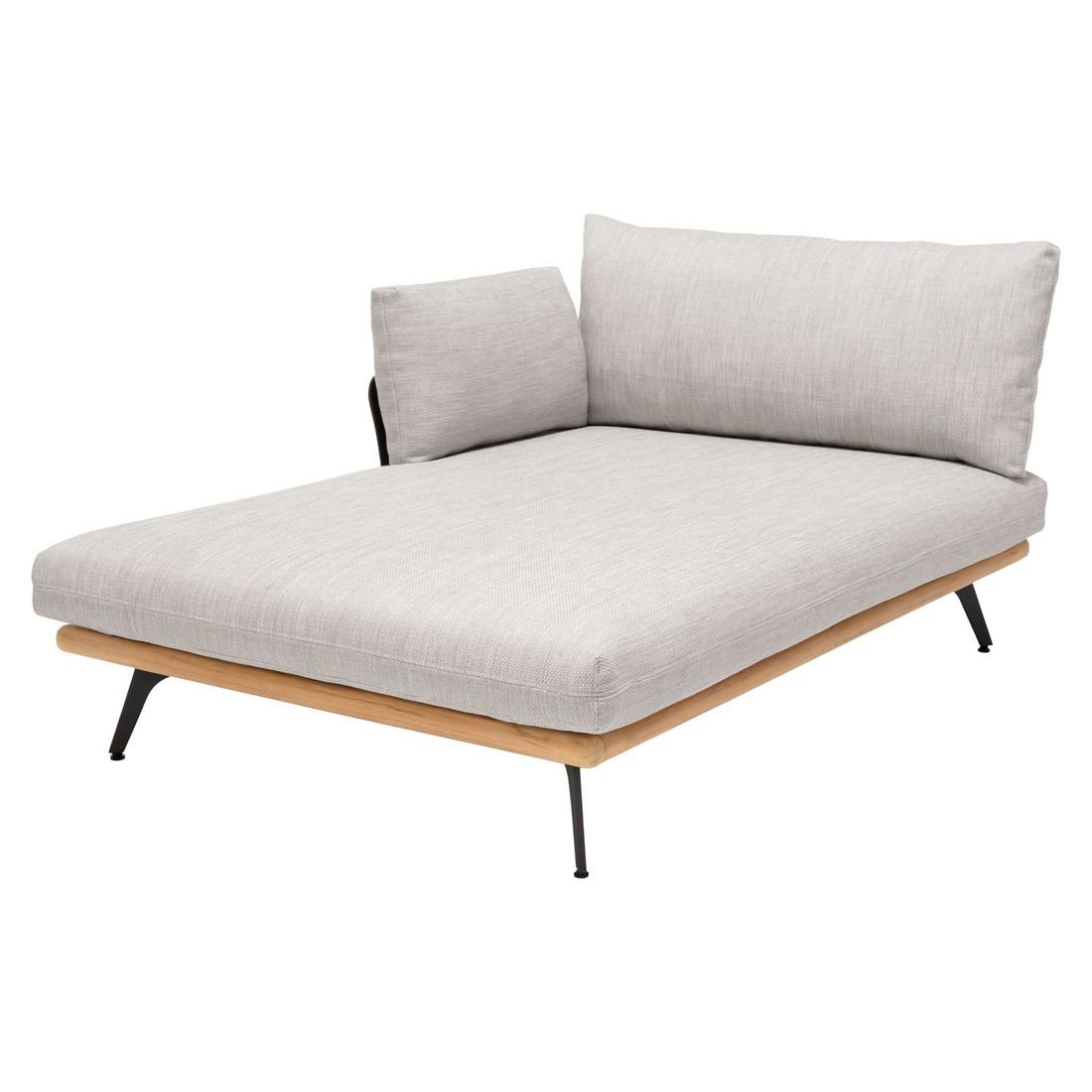 LifestyleGarden Pearl Ecklounge inkl. Loungetisch Aluminium/Teak/Olefin