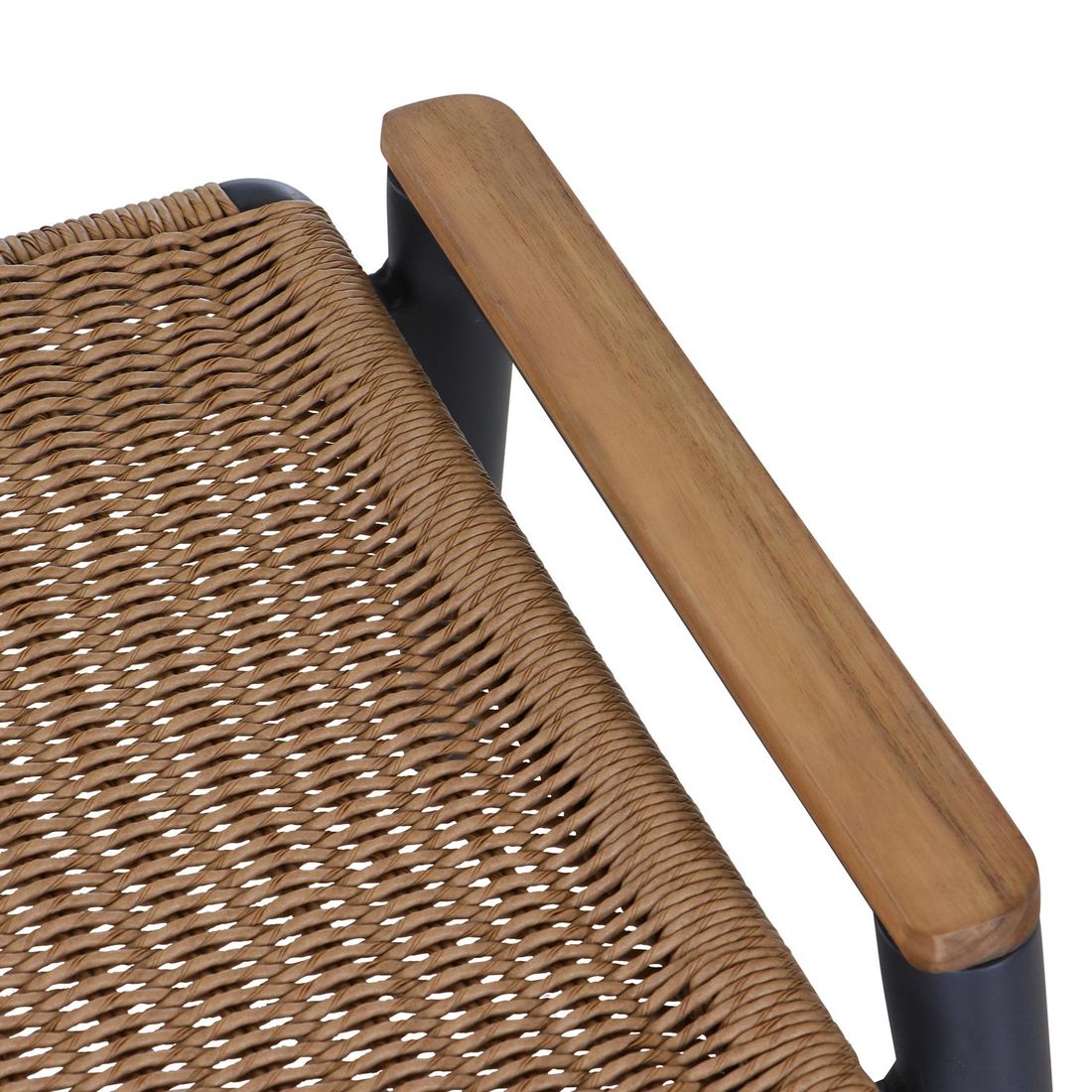 Siena Garden Roma Loungehocker Aluminium/Teak