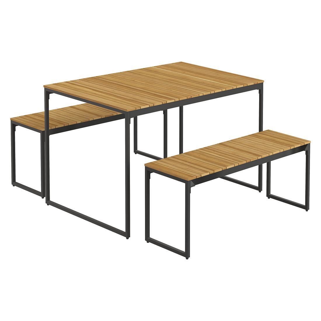 OUTLIV. Floris Gartenmöbel-Set M (4 Plätze) Tisch 115x78cm