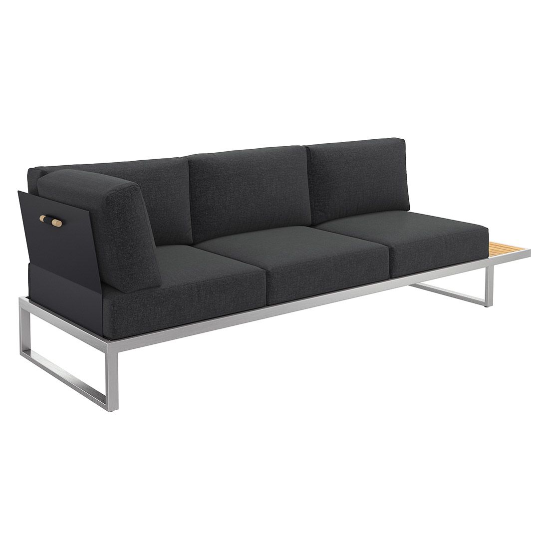 OUTLIV. Capri Gartenloungesofa verstellbar Edelstahl/Polyester