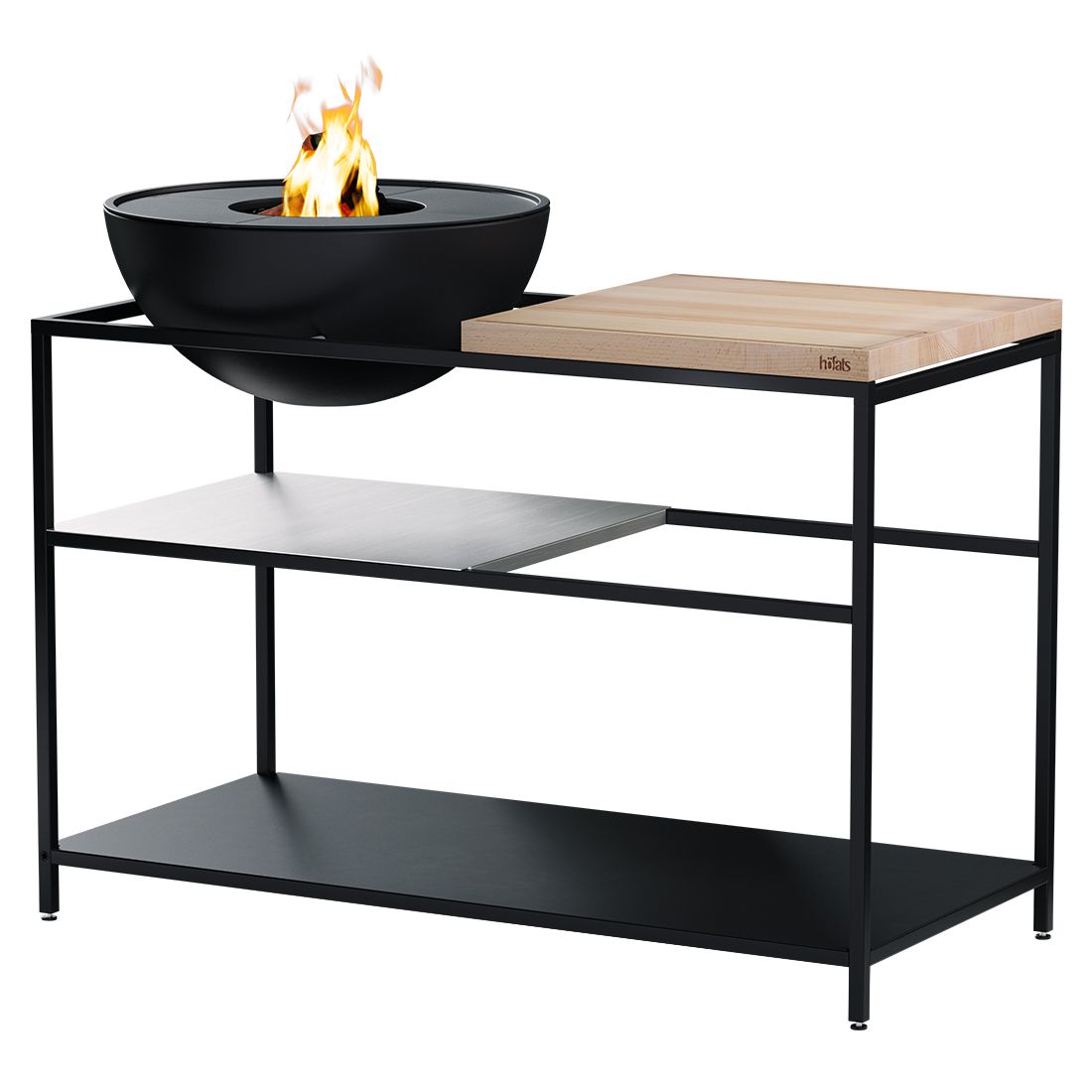 höfats Fire Kitchen Outdoorküche 4-tlg. Schwarz