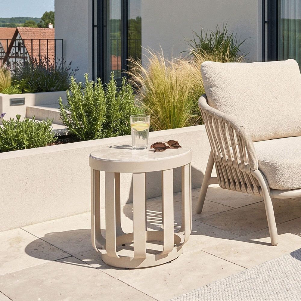 Zebra Dayo Loungetisch Aluminium/Keramik