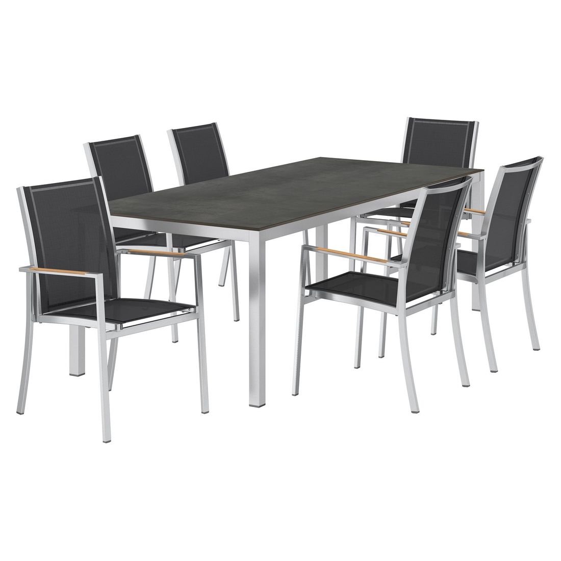 OUTLIV. Oviedo Gartenmöbel-Set L (6 Plätze) Tisch 220x100cm