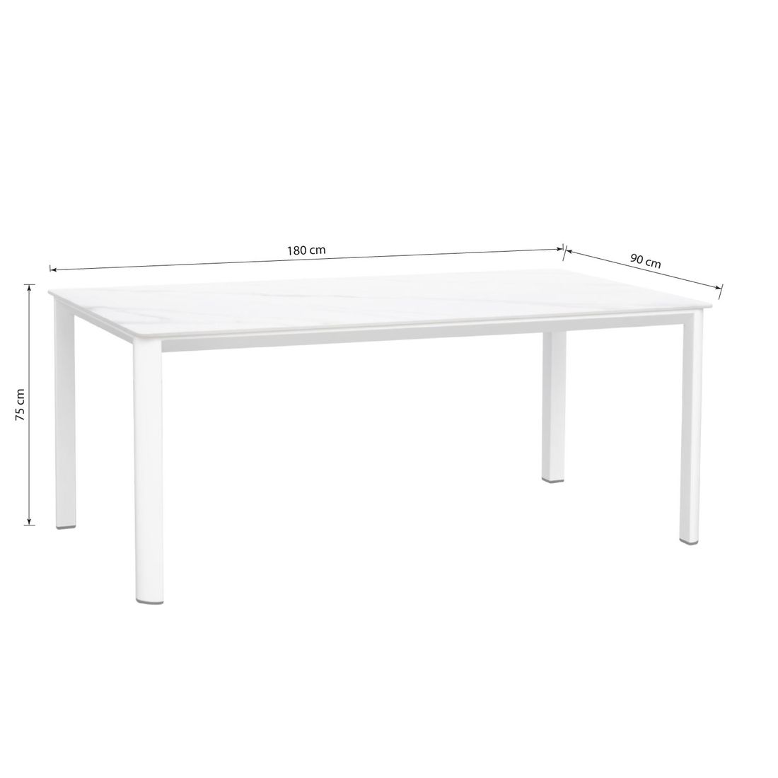 Sungörl Palermo Gartenmöbel-Set L (6 Plätze) Tisch 180x190cm