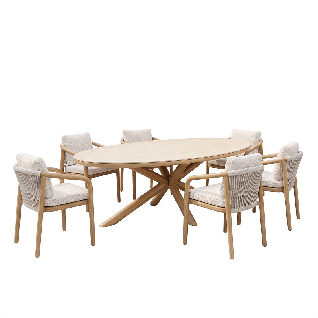 OUTLIV. Tampa Gartenmöbel-Set L (6 Plätze) Tisch 239x120cm