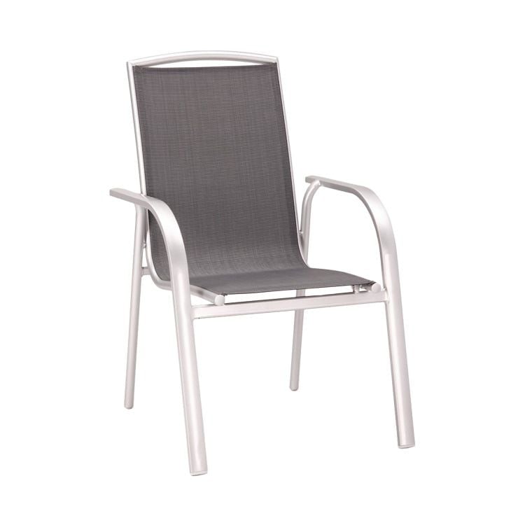 Best Palermo Stapelsessel Aluminium/Ergotex