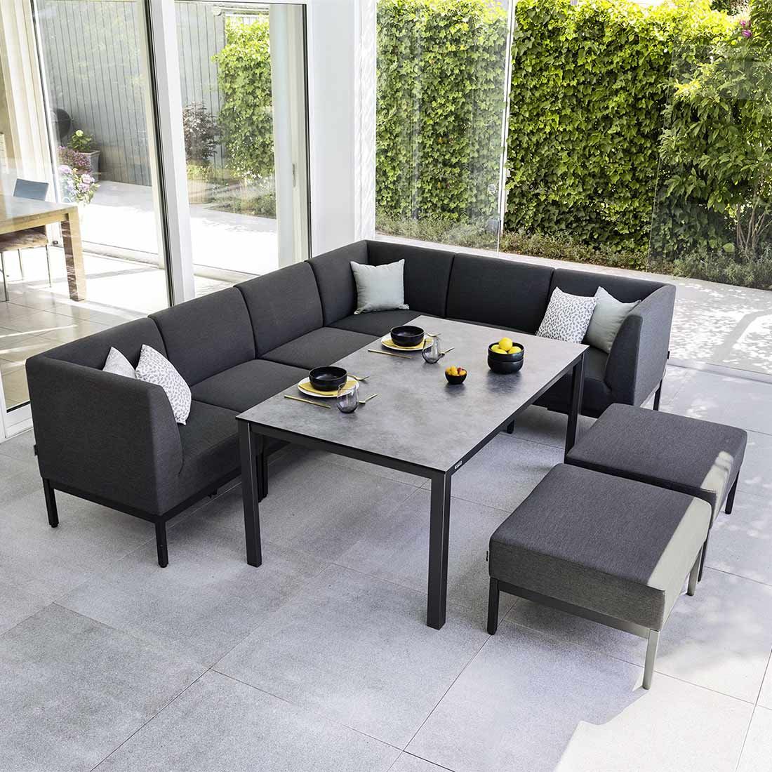 Kettler Pure Hocker Aluminium/Sunbrella