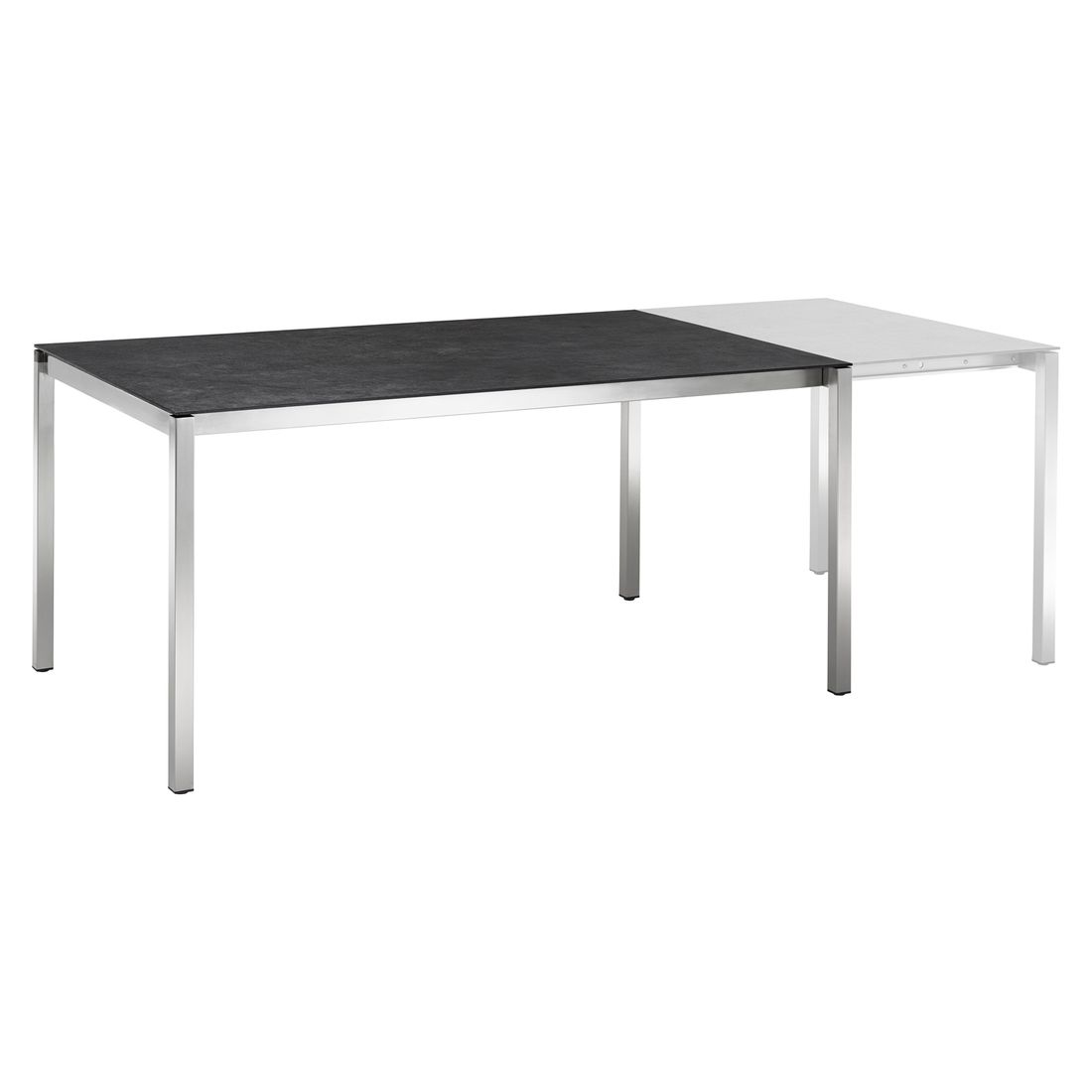 OUTLIV. Kreta Ausziehtisch 160/220x100cm Edelstahl/Dekton