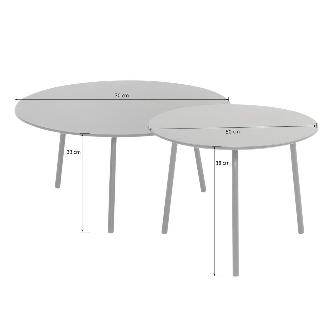 Cosmic Collection Touch Loungeset inkl. Loungetische Stahl/Rope/Spun Polyester