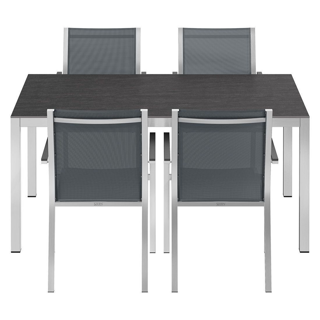 Stern Cardiff Gartenmöbel-Set M (4 Plätze) mit OUTLIV. Tisch 160x90cm