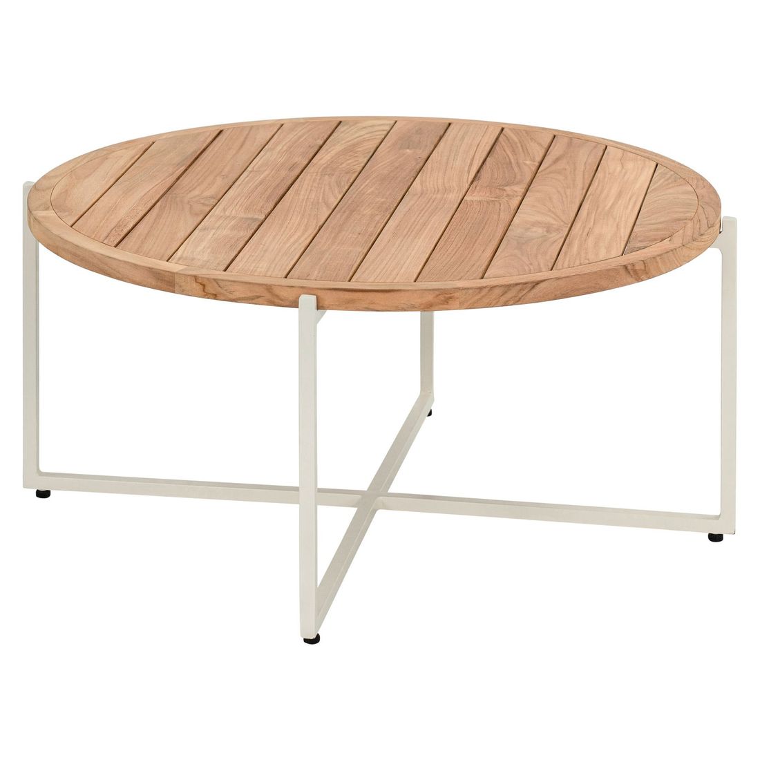 Apple Bee Condor Loungetisch Ø94x44cm Aluminium/Teak
